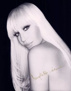 Donatella Versace autograph
