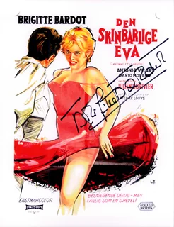 Brigitte Bardot autograph
