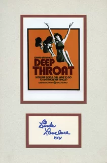 Linda Lovelace autograph