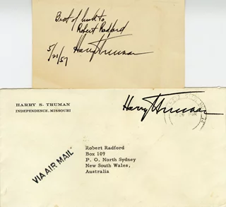 Harry Truman autograph