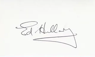 Sir Edmund Hillary autograph