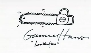 Gunnar Hansen autograph