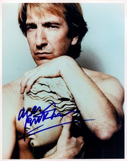 Alan Rickman autograph