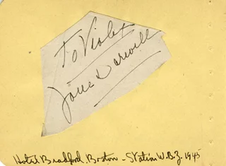 Jane Darwell autograph