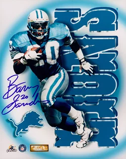Barry Sanders autograph