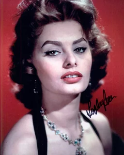 Sophia Loren autograph