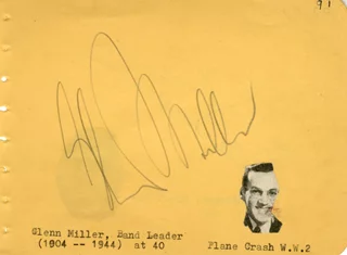 Glenn Miller autograph