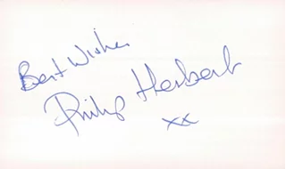 Philip Herbert autograph