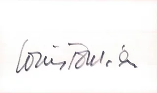 Louis Jourdan autograph