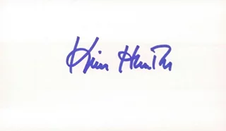 Kim Hunter autograph