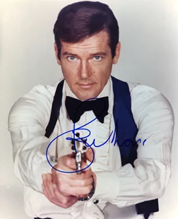 Roger Moore autograph