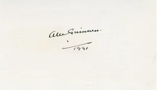 Alec Guinness autograph
