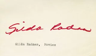 Gilda Radner autograph