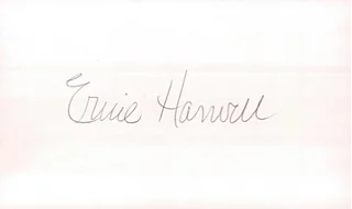 Ernie Harwell autograph