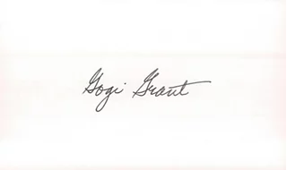 Gogi Grant autograph