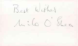 Milo O'Shea autograph