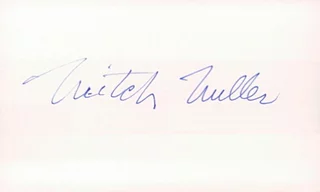 Mitch Miller autograph