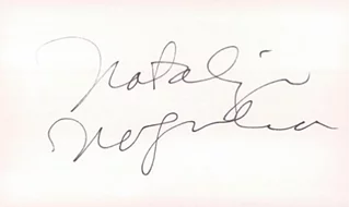 Natalia Nogulich autograph