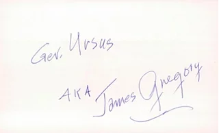 James Gregory autograph