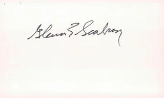 Glenn Seaborg autograph