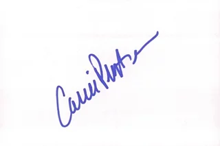 Carrie Preston autograph