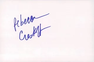 Rebecca Creskoff autograph