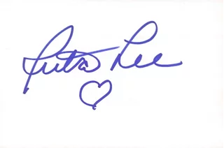 Ruta Lee autograph