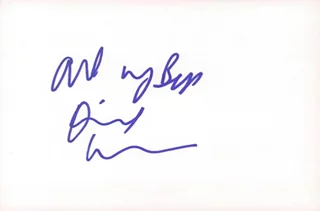 Diane Warren autograph