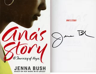 Jenna Bush autograph
