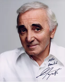 Charles Aznavour autograph