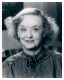 Bette Davis autograph