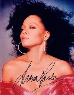 Diana Ross autograph