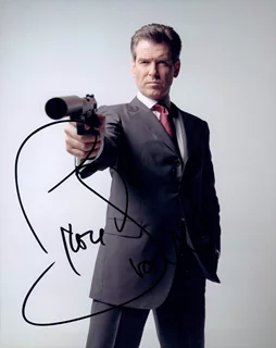 Pierce Brosnan autograph