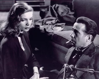 Lauren Bacall autograph