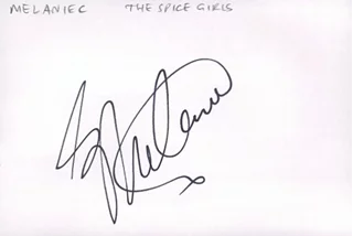 Melanie C autograph