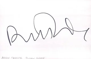Andy Taylor autograph