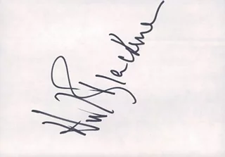 Honor Blackman autograph