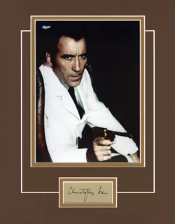 Christopher Lee autograph