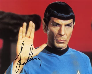 Leonard Nimoy autograph Leonard Nimoy autograph