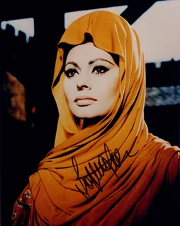 Sophia Loren autograph