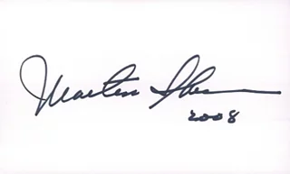 Martin Sheen autograph