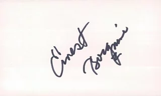 Ernest Borgnine autograph