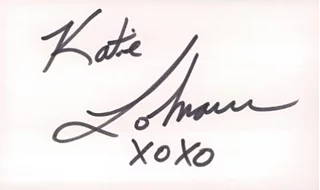 Katie Lohmann autograph