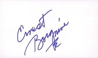 Ernest Borgnine autograph