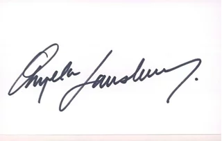 Angela Lansbury autograph