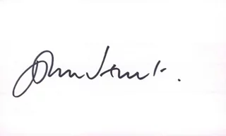 John Hurt autograph