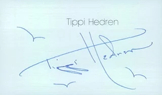 Tippi Hedren autograph