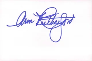 Ann Rutherford autograph