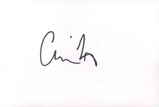 Christopher Nolan autograph