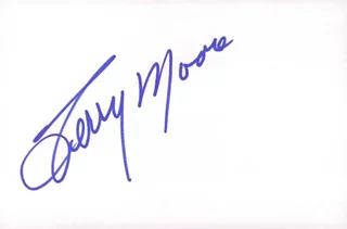 Terry Moore autograph